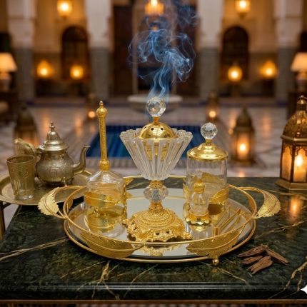 Ensemble encensoir Harmonie Cristal – Plateau rond