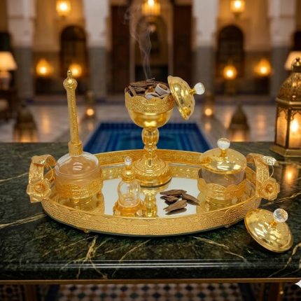 Ensemble encensoir Élégance Royale – Plateau ovale