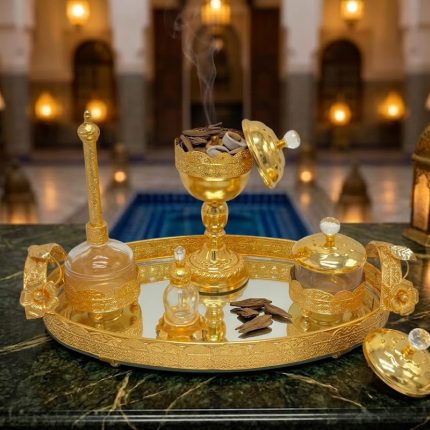 Ensemble encensoir Élégance Royale – Plateau ovale