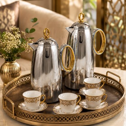 Duo Thermos Auréa – 2 pièces (Argenté & Doré)