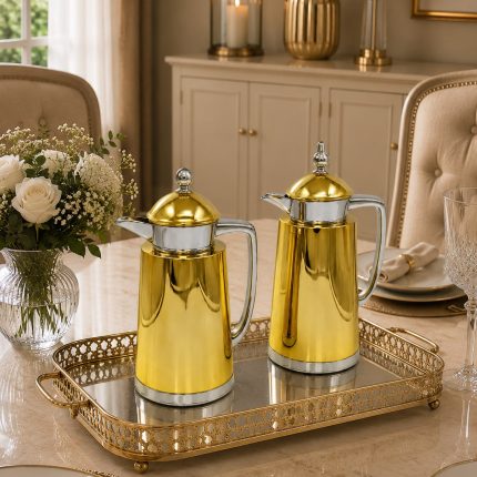 Duo Thermos Celestia – 2 pièces (Doré & Argenté)